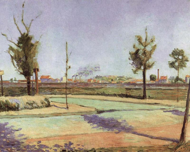Paul Signac The Road to Gennevilliers Spain oil painting art